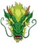 Chinese Dragon Head Green