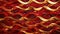 Chinese Dragon Scales Texture Chinese New Year 2024 Year Of The Dragon, Red and Gold Symmetry Pattern. Generative AI