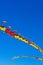 Chinese dragon-shaped kites flying