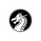 Chinese dragon snake Monster Badge Medallion Emblem Label Logo design
