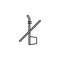 Chinese, erhu icon. Simple thin line, outline vector of china icons for ui and ux, website or mobile application