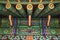 Chinese ethnic painted wooden blockhouse