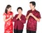 Chinese family greeting