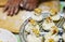 Chinese Family Making Shaomai Rice Dumplings