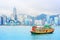Chinese ferry boat. Hong Kong