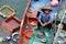 Chinese fisher woman on the boat