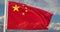 Chinese Flag Waving Is A Banner For The People`s Republic Of China - 4k 30fps Slow Motion Video