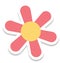 Chinese Flower, Flower, Ecology Color Isolated Vector Icon