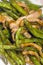 Chinese food chicken strips with string beans