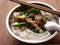 Chinese food rice noodle soup