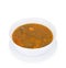 Chinese food. Tomato soup, clipping path.