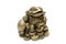 Chinese frog with coins. Isolated.