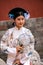 Chinese girl dressed as Chinese Imperial Princess