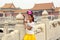 Chinese girl in Forbidden City