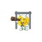 Chinese gong cartoon happy Sailor style with binocular