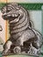 Chinese guardian lions a portrait from Sri Lankan money