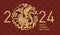 Chinese Happy New Year 2024. Year of the Dragon. Symbol of New Year