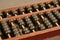 Chinese, horizontal picture of an ancient Chinese abacus