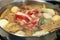 Chinese hotpot with beef