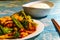 Chinese Hunan Chicken Vegetables