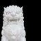 Chinese Imperial Lion statue isolated on black background