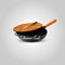 Chinese Iron Pan with wooden pot cover