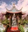 Chinese Jade Princess in an Asian Classical Garden