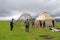 Chinese Kazakh people Construction yurts