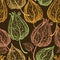 Chinese lantern gooseberry seamless pattern