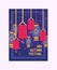 Chinese lantern pattern vector traditional red lantern-light and oriental festival decoration of china culture for asian