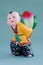 Chinese lucky clay figurine_long life