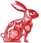 Chinese Lunar New Year Rabbit symbol 2023