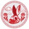 Chinese Lunar New Year Rabbit symbol 2023