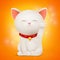 Chinese Maneki Neko lucky cat cartoon character