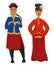 Chinese national clothing or costumes man and woman China culture