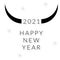 Chinese new year. 2021 New year. Metal ox horoscope sign. 2021 design. New year symbol. 2021 logo design. Chinese horoscope metal