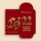 Chinese new year 2022 lucky red envelope money packet