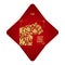 Chinese new year 2022 money red square envelopes packet. The year of the tiger. Zodiac sign with gold on red color