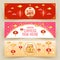 Chinese New Year Banner Background. Chinese Character Fu Means Blessing, Good Fortune, Good Luck