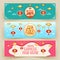 Chinese New Year Banner Background. Chinese Character Fu Means Blessing, Good Fortune, Good Luck