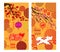 Chinese New Year Banners Set with Patterns in Red. Chinese characters mean Happy New Year