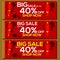 Chinese New Year With Big Sale Text Promo for Website Banner and Ready to Print