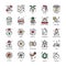 Chinese New Year Celebrations Flat Icons Pack