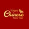 Chinese new year gold typographical background design china