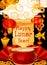 Chinese New Year greeting card with festive drum