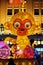 The Chinese new Year of Monkey set up in front of the luxury shopping mall in Beijing