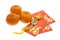 Chinese New Year ornament, oranges and red packets