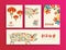 Chinese New Year of pig 2019 asian art card set