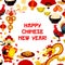 Chinese New Year poster for greeting card design