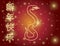 Chinese New Year of the Snake Neon Illustration